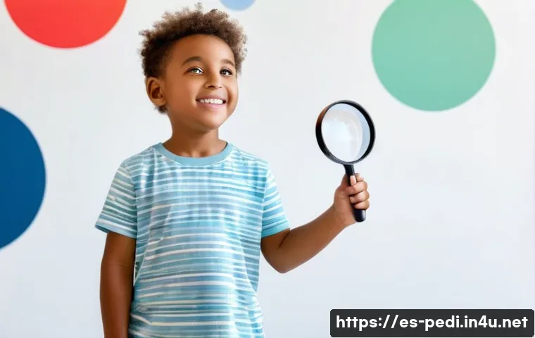 소아과에서 시행하는 필수 혈액 검사 - **Prompt:** A cheerful, curious young child, approximately 6-8 years old, wearing clean, casual clot...